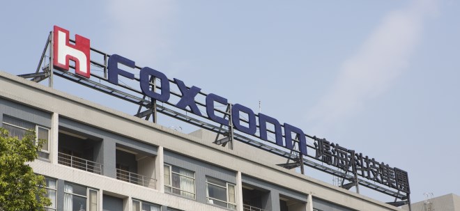 Höher als erwartet Foxconn-Aktie legt dennoch zu: Apple-Lieferant Foxconn verdient weniger
