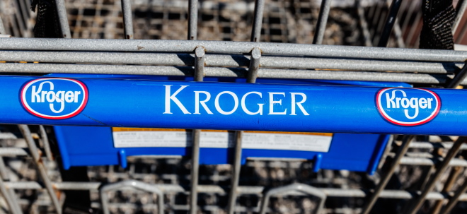 Kroger-Investition : S&P 500-Papier Kroger-Aktie: So viel Gewinn hätte eine Kroger-Investition von vor einem Jahr eingebracht